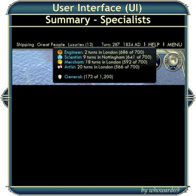 UI - Summary Specialists