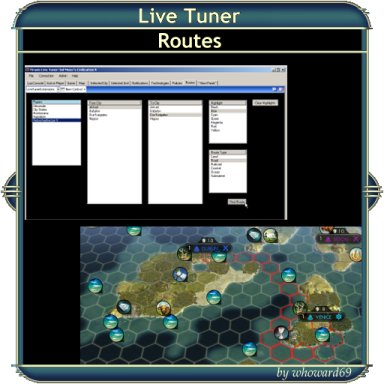 LiveTuner - Routes Panel